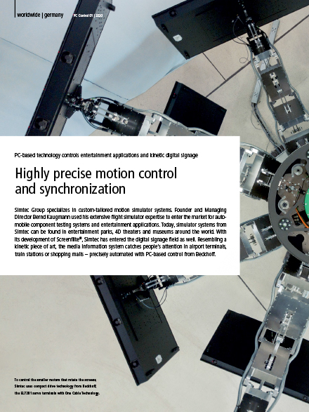Highly precise motion control and synchronization