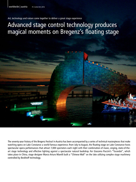 Advanced stage control technology produces magical moments on Bregenz’s floating stage