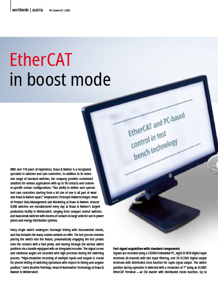 EtherCAT in boost mode