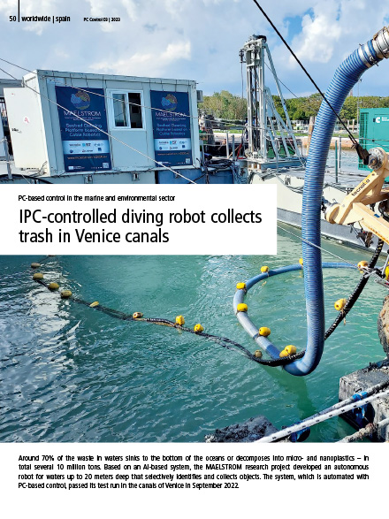 IPC-controlled diving robot collects trash in Venice canals