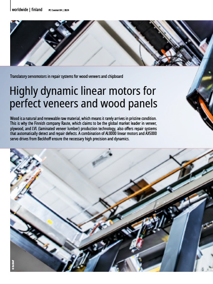 Highly dynamic linear motors for perfect veneers and wood panels