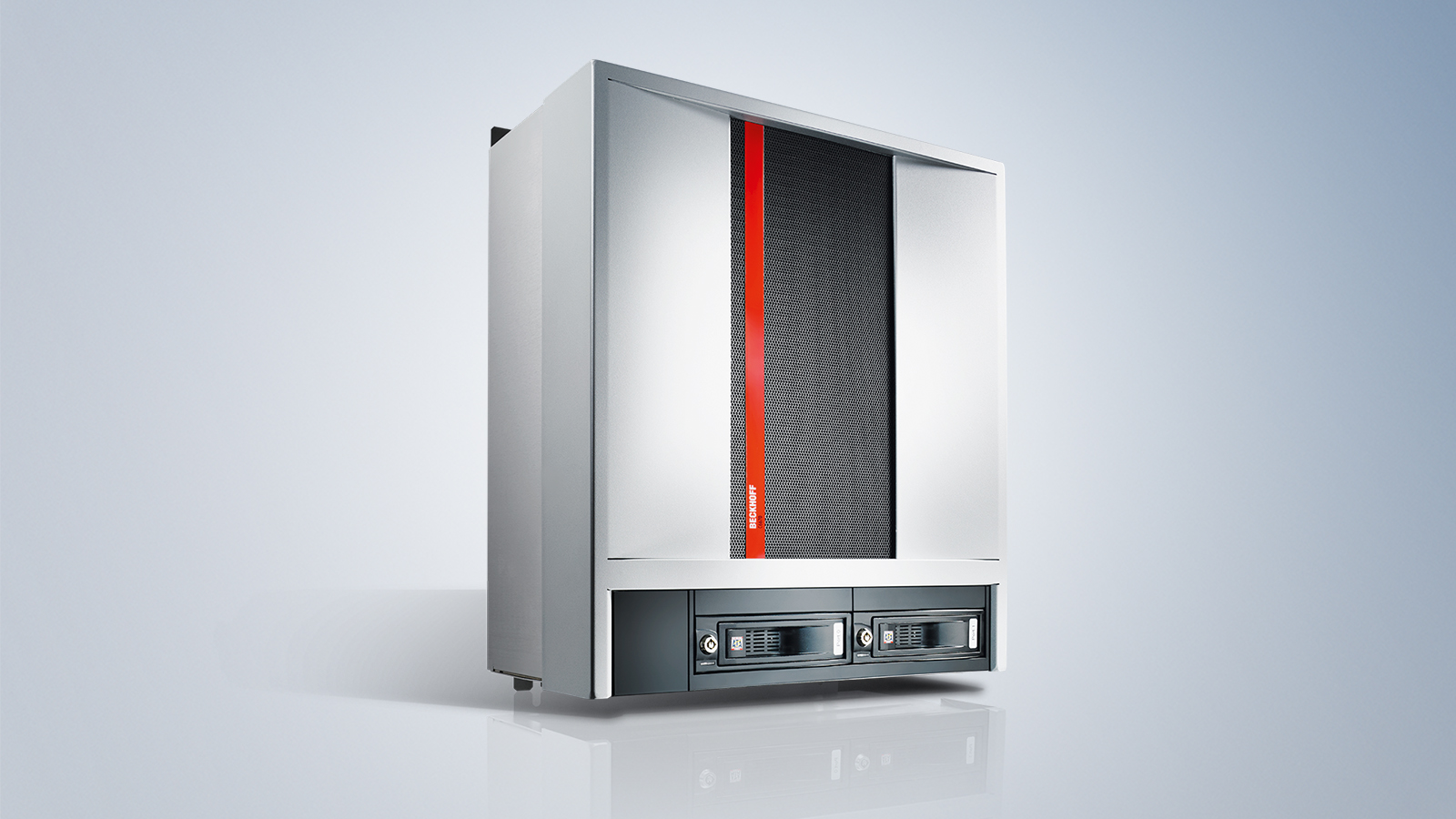 Industrial server for control cabinet installation