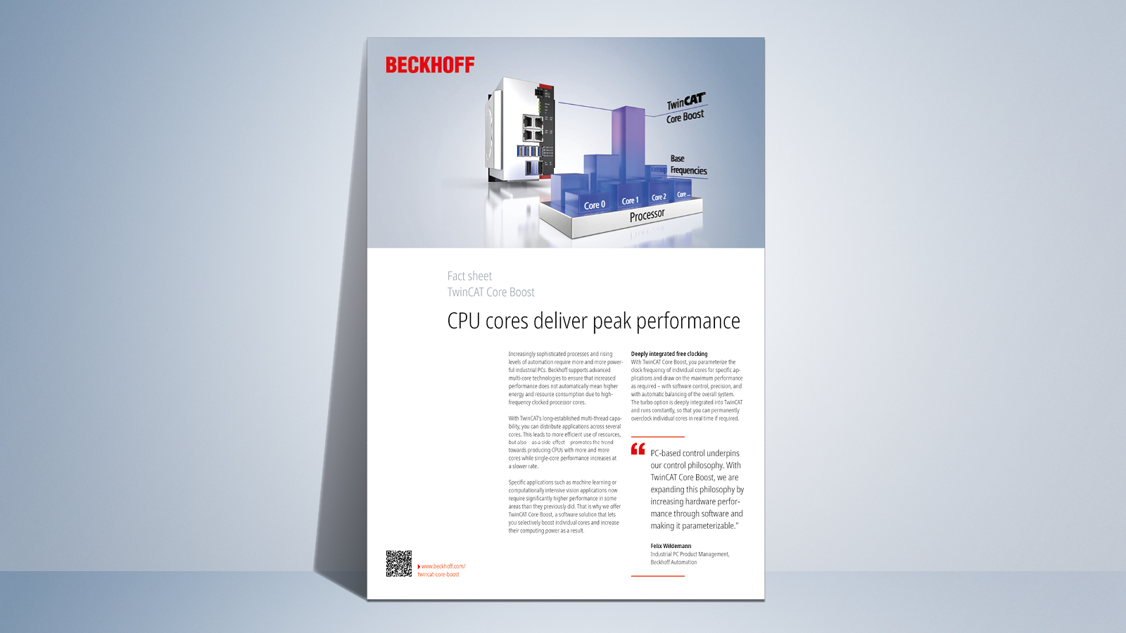 Fact sheet: CPU cores deliver peak performance