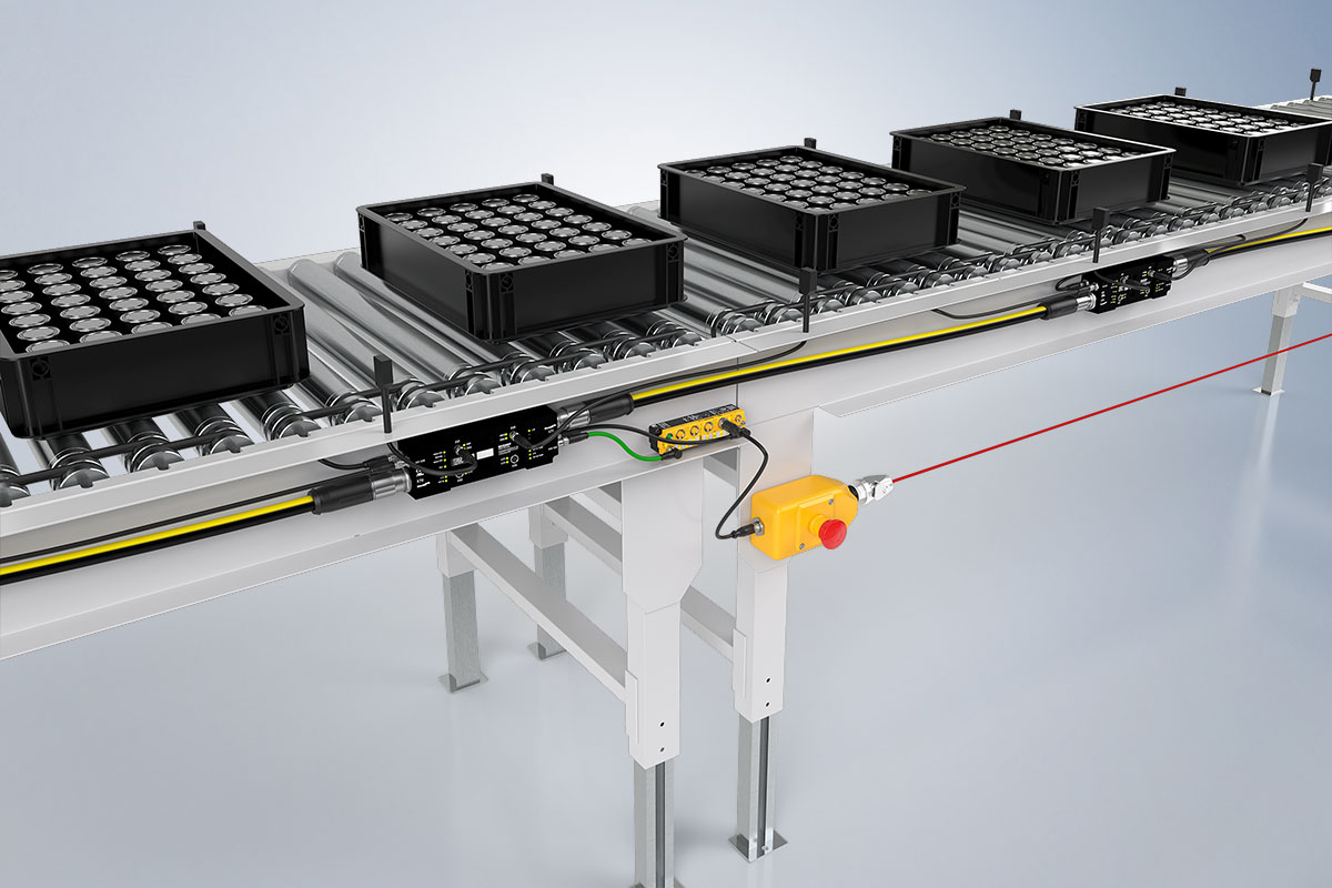 The EP7402, for example, is used to control roller conveyor systems for cell transportation.