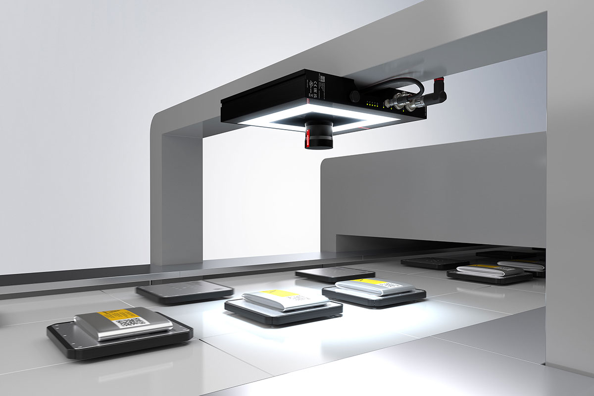 For example, with Beckhoff Vision, battery cells can be visually inspected during transportation.