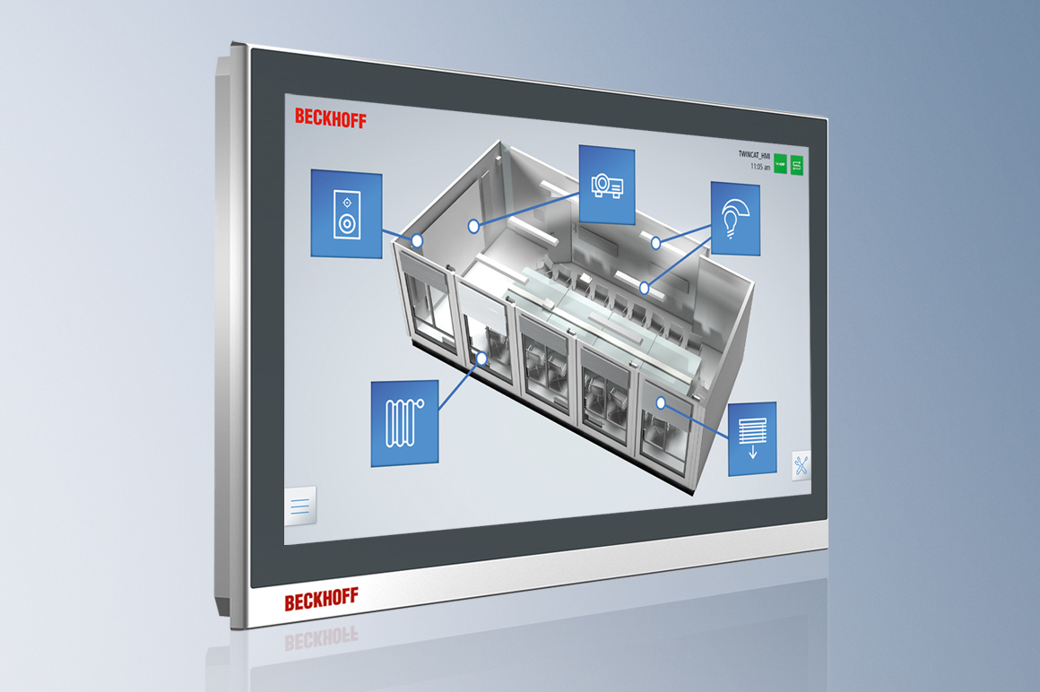 TwinCAT integrates the Human Machine Interface directly in the familiar engineering environment.