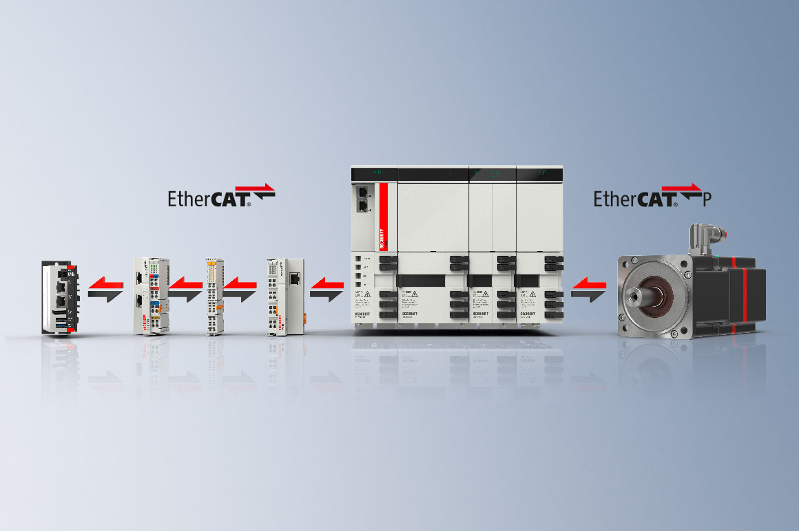 EtherCAT eignet sich aufgrund seiner hohen Geschwindigkeit und seiner Bandbreite optimal zur Beherrschung der komplexen Prozesse in Blechbearbeitungsmaschinen und zur Verkettung von Produktionsanlagen.