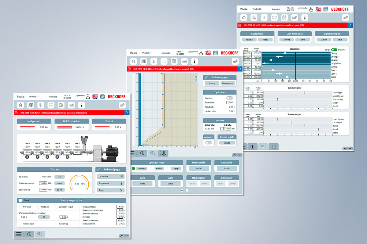 The Plastic HMI Framework is an HMI package specially developed for the plastics industry.