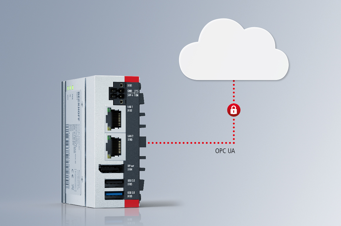 Um ältere Maschinengenerationen für die Erfordernisse der digitalen Fabrik fit zu machen eignet sich der Ultra-Kompakt-Industrie-PC C6015. Im Einsatz als IoT-Edge Device übernimmt er das Verdichten und Sammeln der Daten.