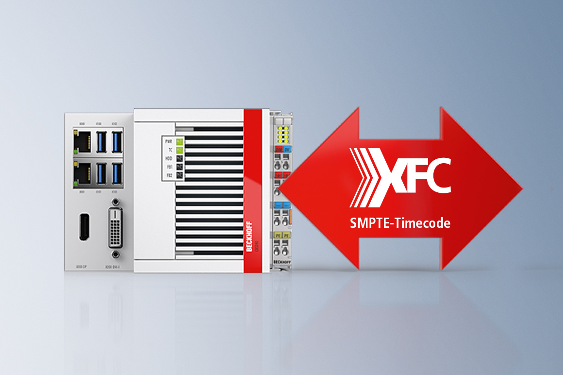 The development of the XFC technology was also a prerequisite for the support of the SMPTE-Timecode standard by the Beckhoff controller.