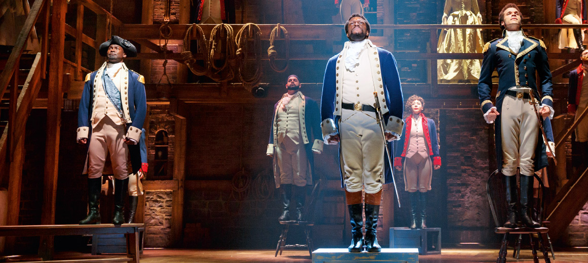 Automatisierung der Bühne, Hudson Scenic Studios, Yonkers, NY, USA: Broadway Musical "Hamilton" © Hamilton/Joan Marcus