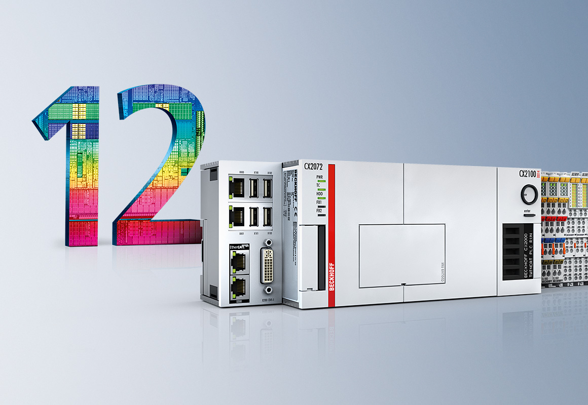 Many-core computing power is available on the DIN rail with the CX20x2 Embedded PCs.