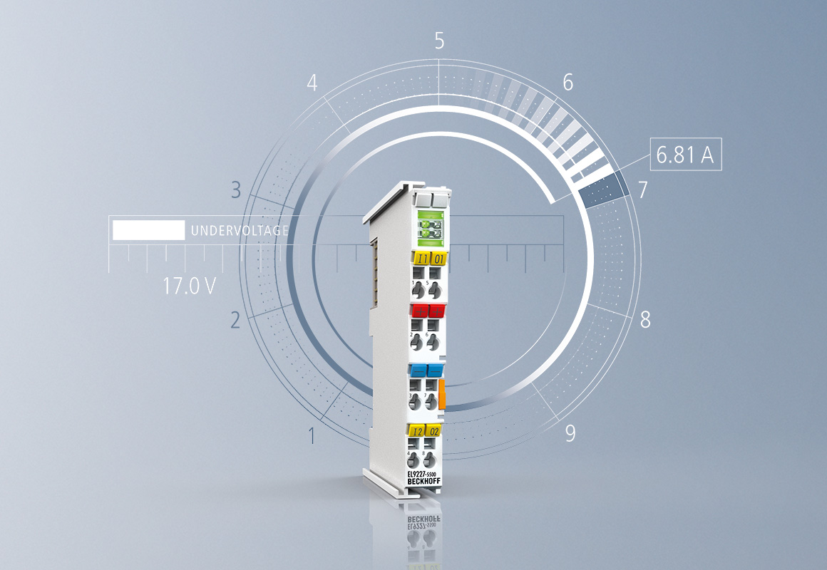 The overcurrent protection terminals offer convincing condition monitoring functionalities and enable higher system availability with simultaneous cost reduction.