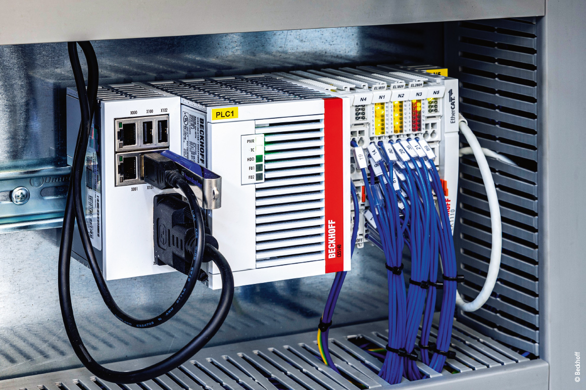 At the heart of the controller is a CX5140 Embedded PC.