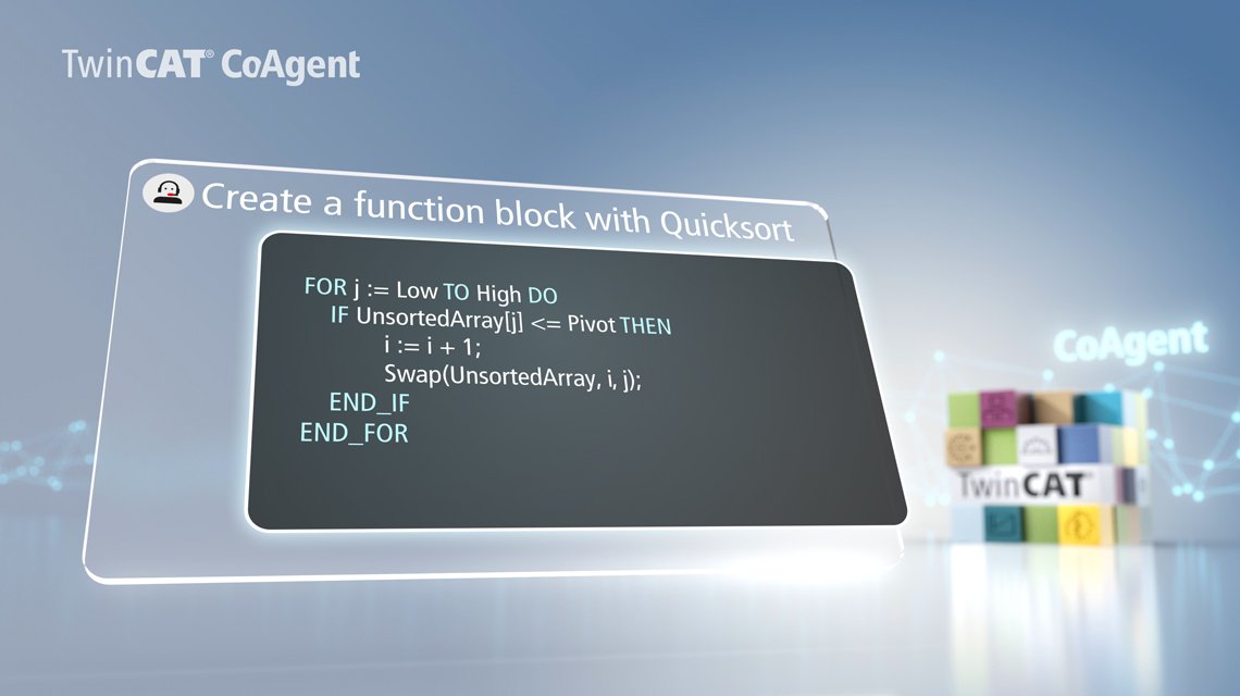 TwinCAT CoAgent – AI-based assistant simplifies the engineering process