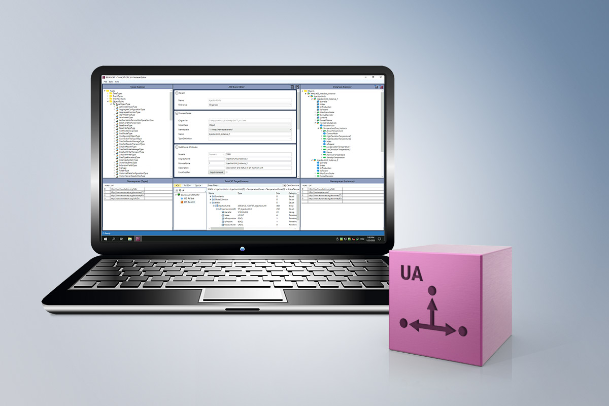 The companion specifications are uniform and manufacturer-independent descriptions of machines in the OPC UA language area and enable platform-independent communication of components in the Industrie 4.0 environment.