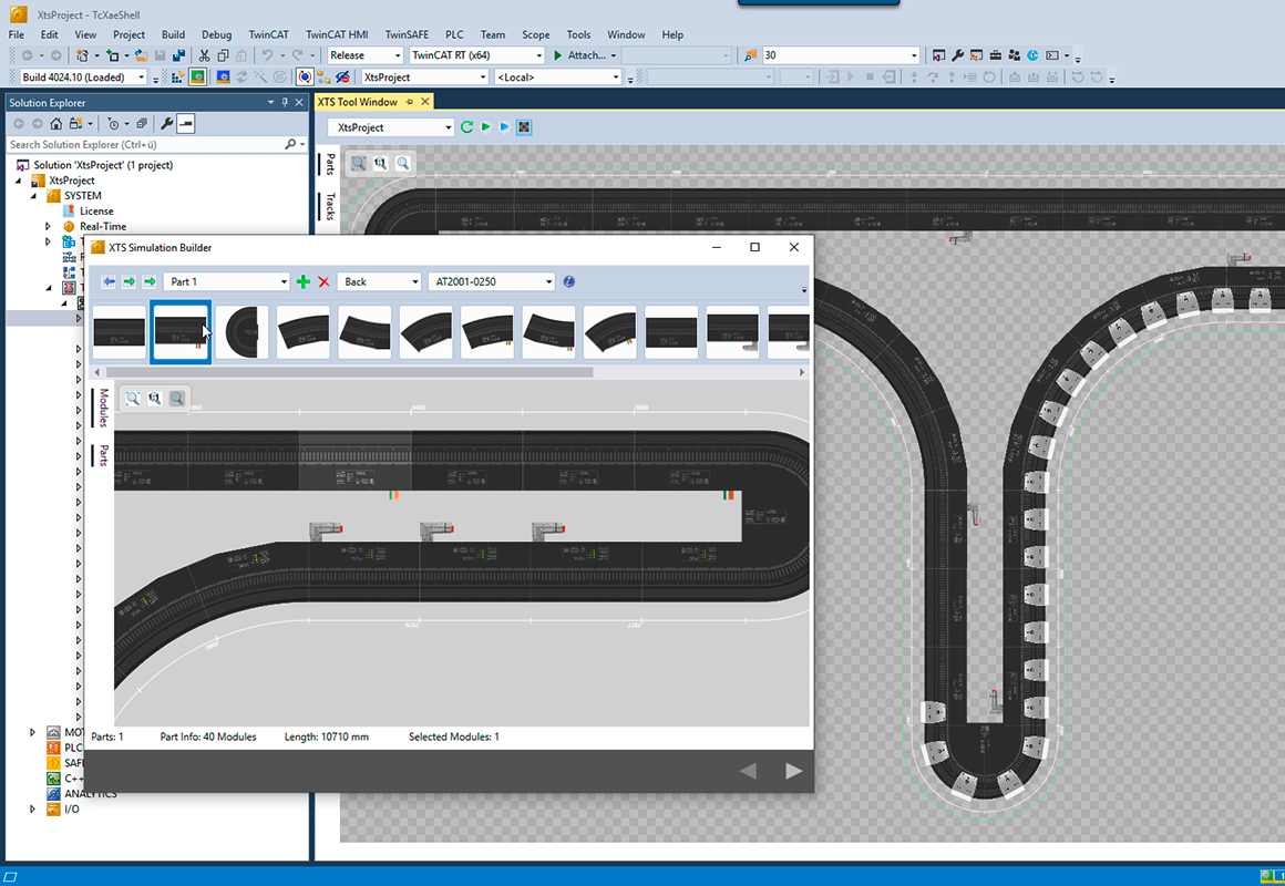 Check geometries easily with the XTS Simulation Builder