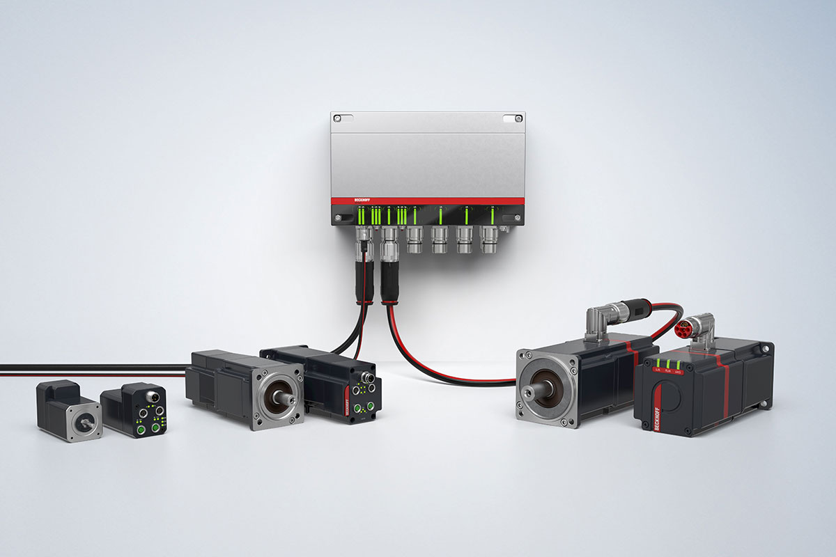 Beckhoff components for a distributed drive system