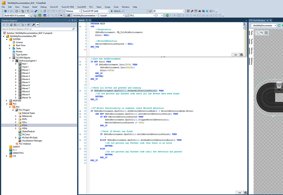 Simple access to the XTS system parameters