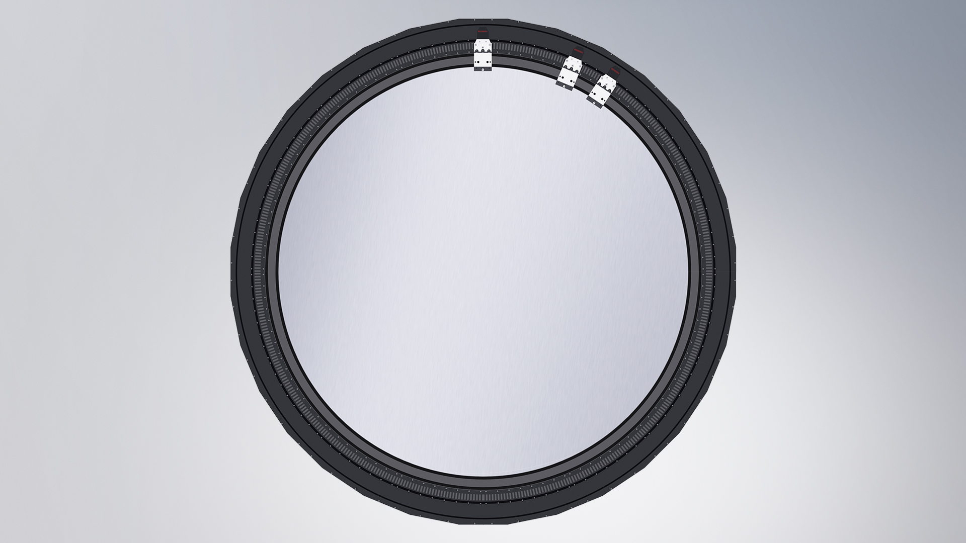 Circular, negative curve