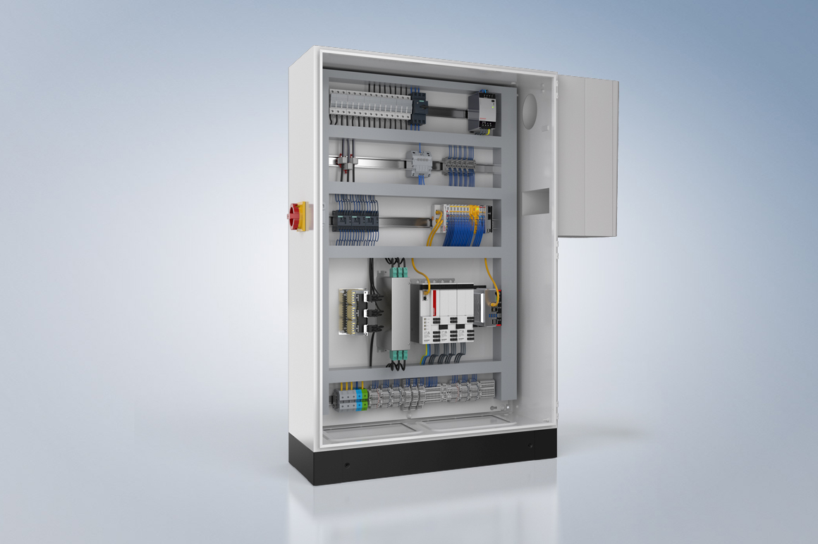 The modular MX-System performs all of the tasks and exhibits the properties of a classic control cabinet.