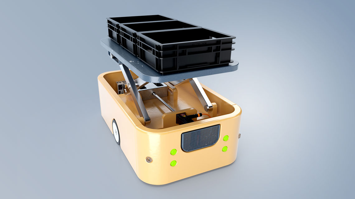 PC-based control and compact drive technology – the open and high-performance automation platform for AGVs and AMRs.