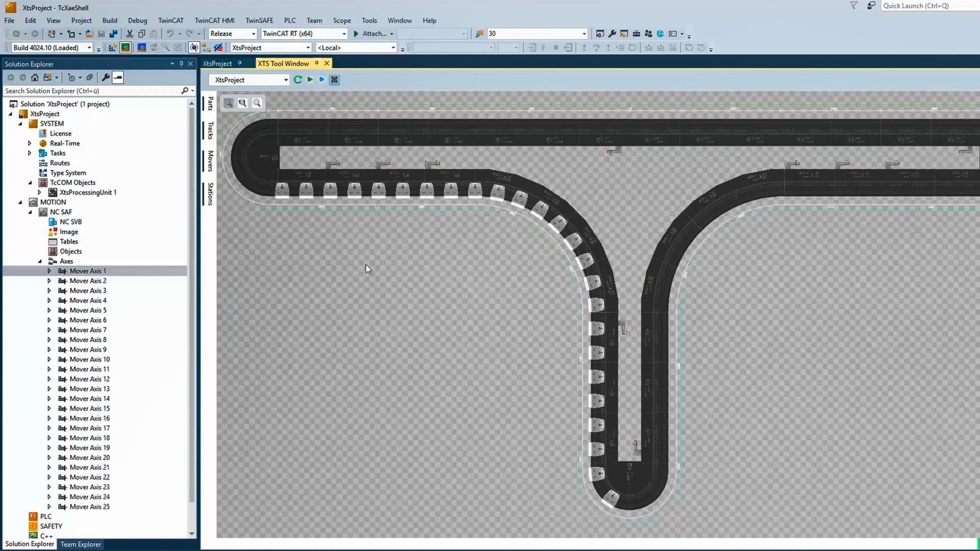 Arbeiten mit der in VisualStudio integrierten XTS Live View