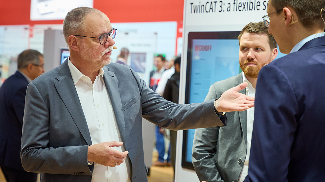 TwinCAT has been at the heart of the control system since 1996 and provides optimally coordinated automation concepts in combination with the Beckhoff portfolio. In this video, Johannes Beckhoff and Dr. Josef Papenfort from the product management team discuss the basic principles and advantages of the TwinCAT automation software.