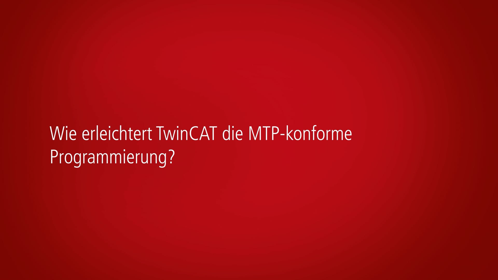 Laurids Beckhoff aus dem Branchenmanagement Prozessindustrie beantwortet häufig gestellte Fragen zum Thema Module Type Package (MTP).