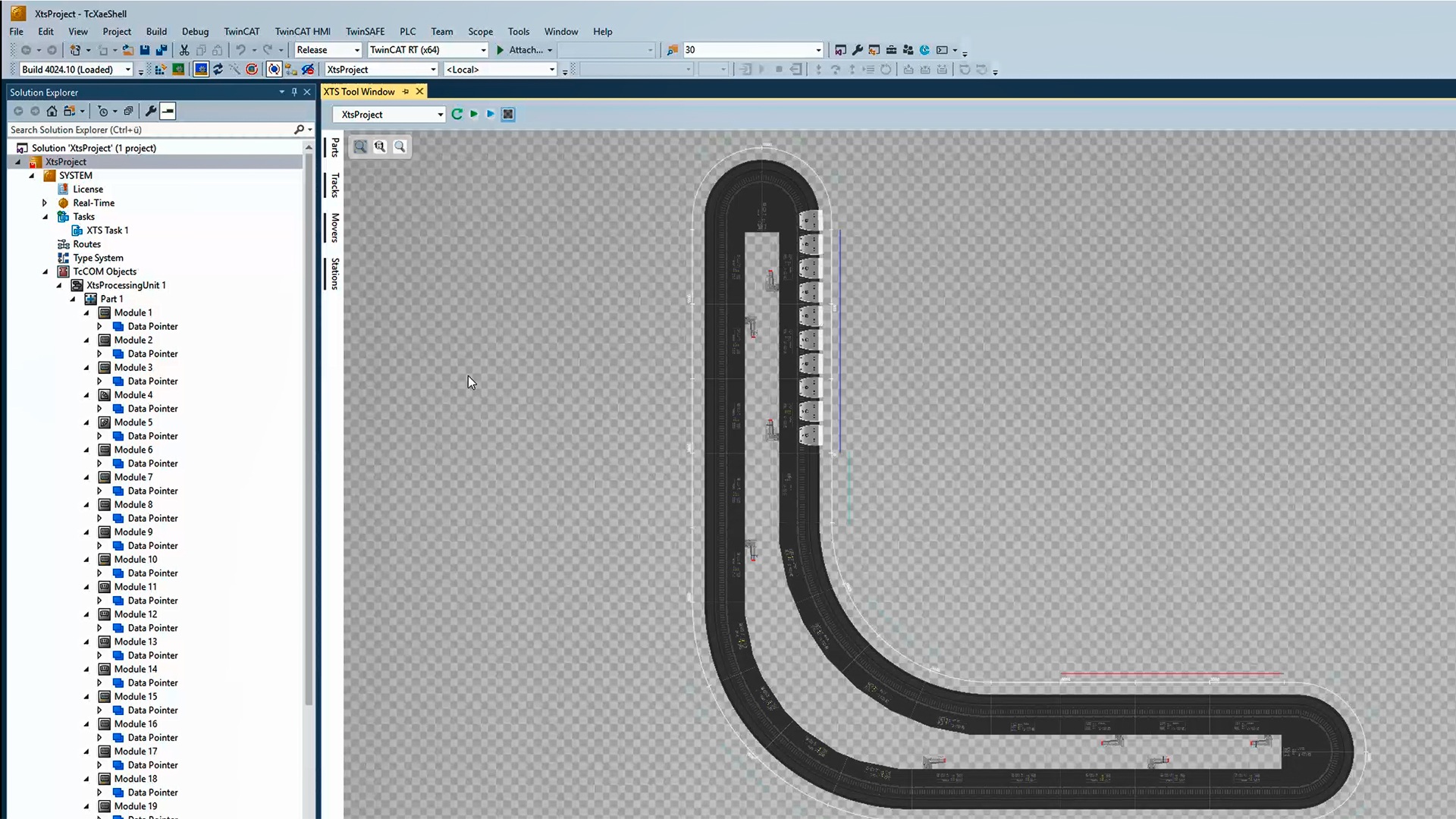 Fast commissioning with the XTS Configurator