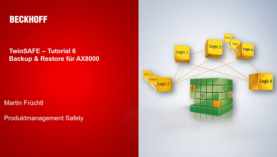 Tutorial 6: Nutzung Backup&Restore-Mechanismus mit TwinSAFE Motion Wizard