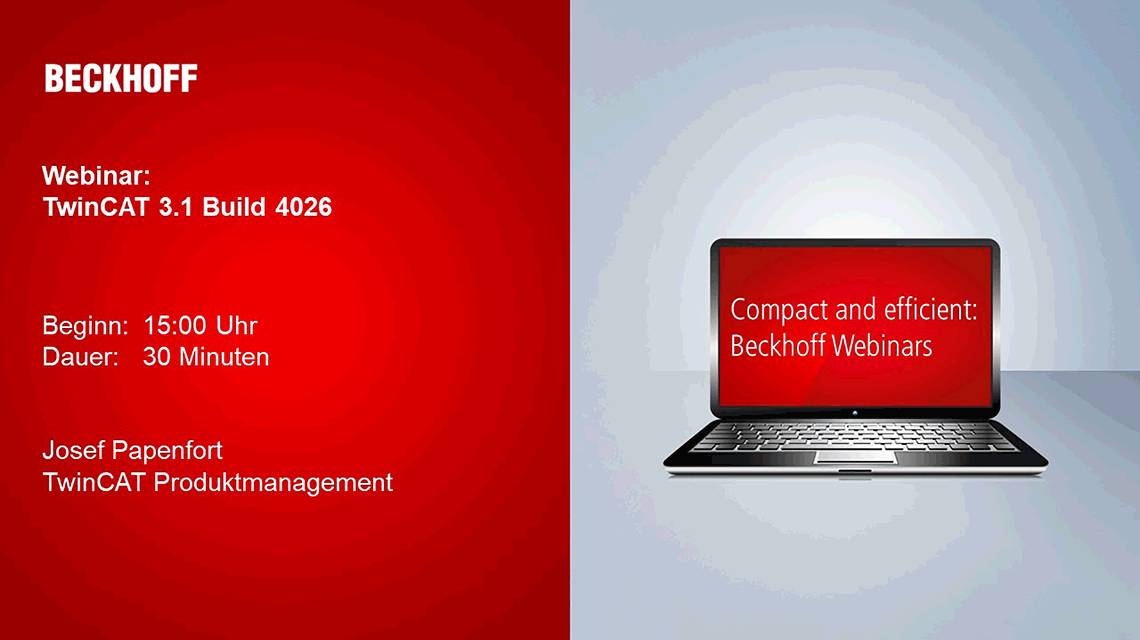 TwinCAT 3.1 Build 4026 – Einführung (Webinar)