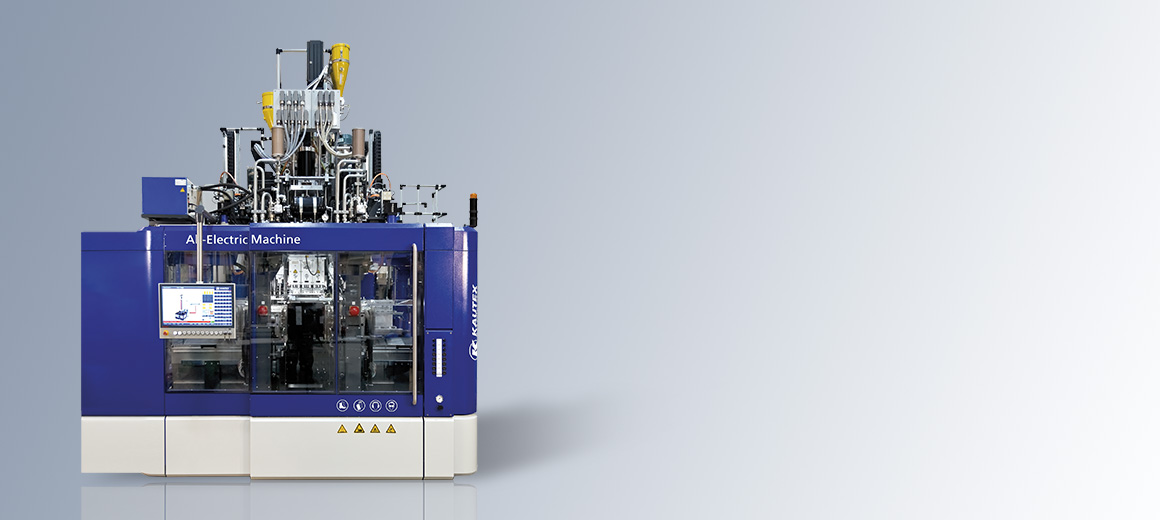 Servo-electric blow molding machine with Beckhoff Industrial PC, EtherCAT Terminals and 24“ Control Panel © Kautex Maschinenbau