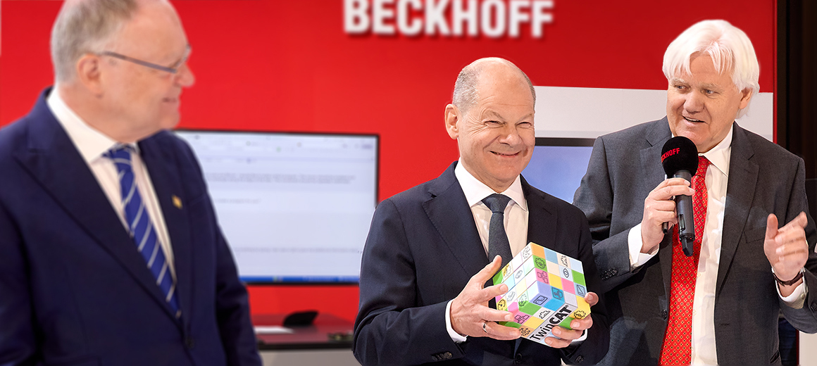 German Federal Chancellor visited Beckhoff hm-2025-bundeskanzler-olaf-scholz-stage-lowres